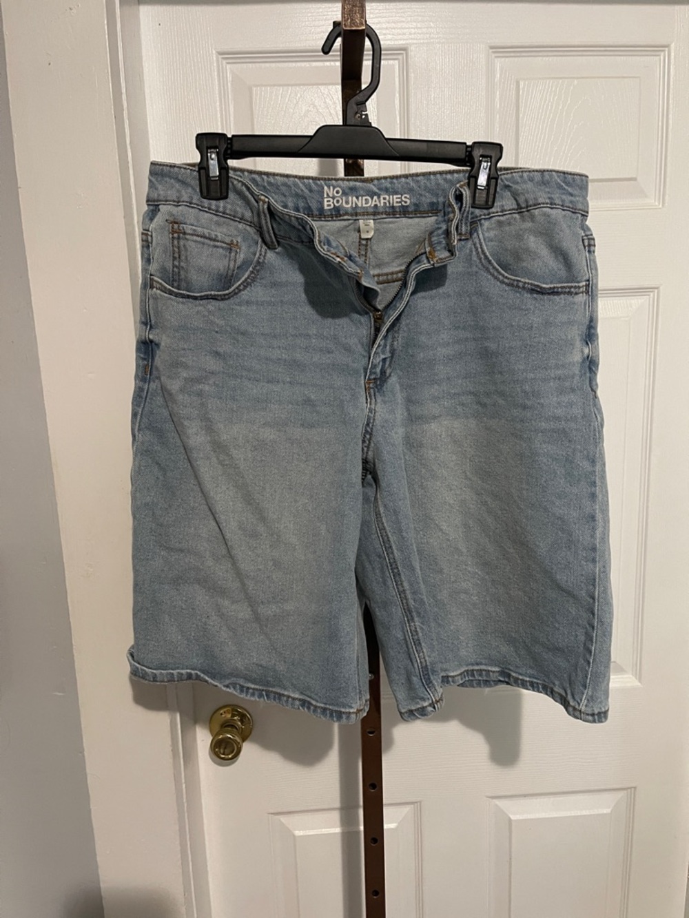 No Boundaries Light Wash Denim Shorts
